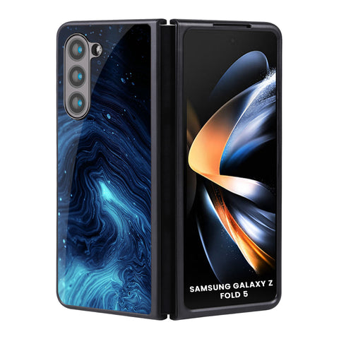 Dazzling Ocean Gradient Samsung Galaxy Z Fold5 5G Glass Back Cover Online