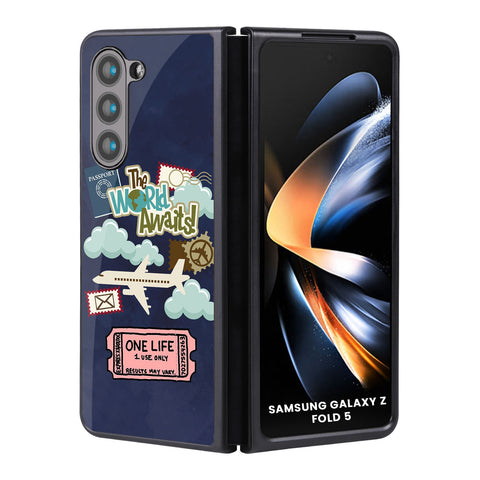 Tour The World Samsung Galaxy Z Fold5 5G Glass Back Cover Online
