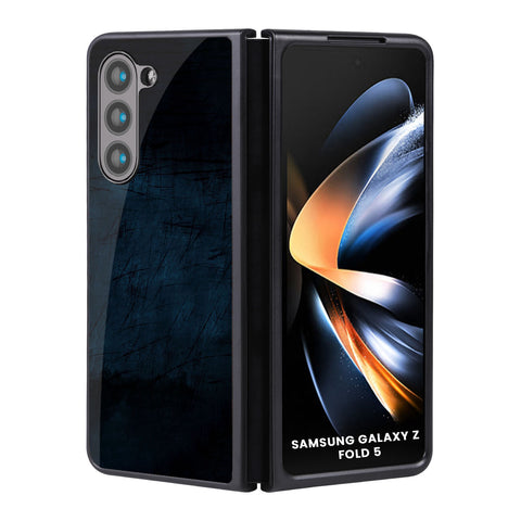 Dark Blue Grunge Samsung Galaxy Z Fold5 5G Glass Back Cover Online