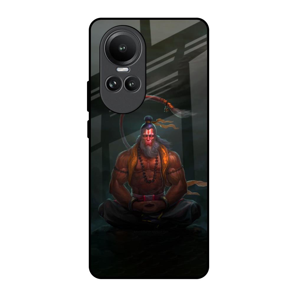 Lord Hanuman Animated Oppo Reno10 5G Glass Back Cover Online