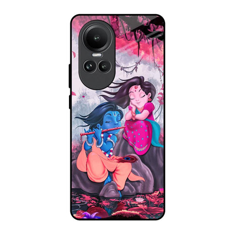 Radha Krishna Art Oppo Reno10 5G Glass Back Cover Online