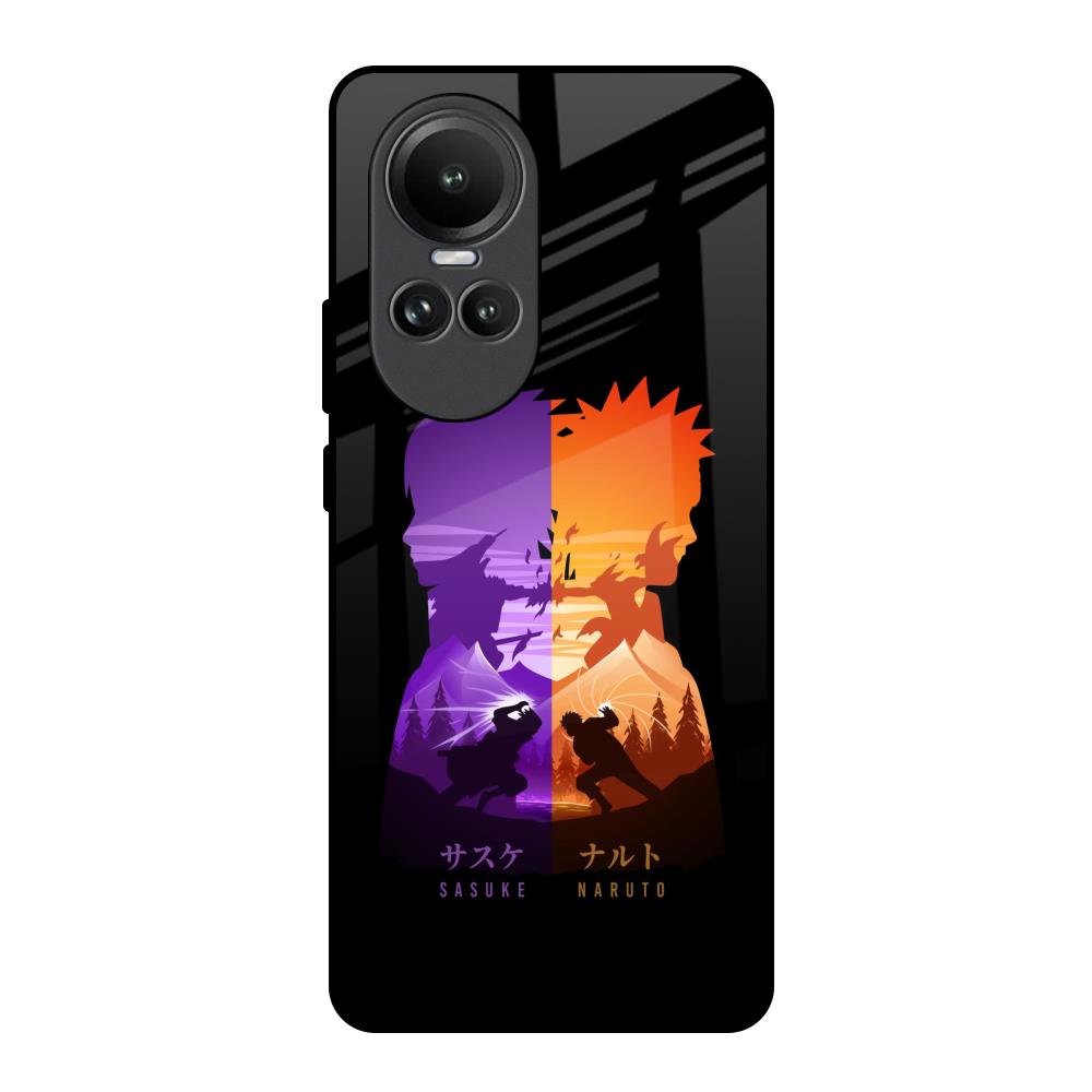 Minimalist Anime Oppo Reno10 5G Glass Back Cover Online