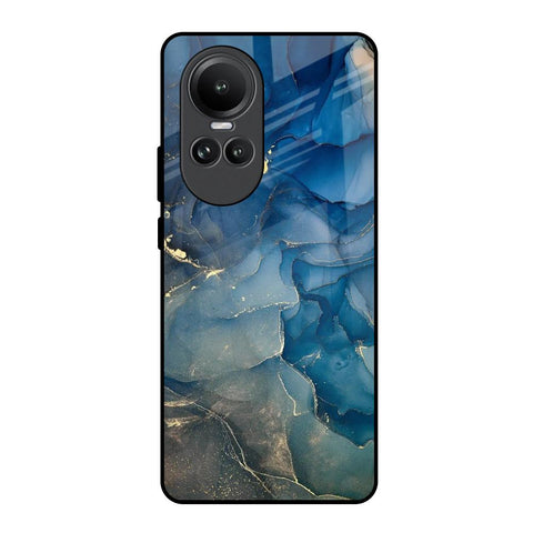 Blue Cool Marble Oppo Reno10 5G Glass Back Cover Online