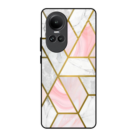 Geometrical Marble Oppo Reno10 5G Glass Back Cover Online