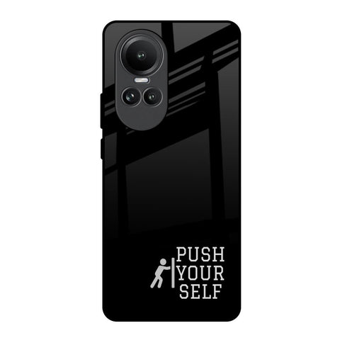 Push Your Self Oppo Reno10 5G Glass Back Cover Online