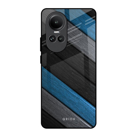 Multicolor Wooden Effect Oppo Reno10 5G Glass Back Cover Online