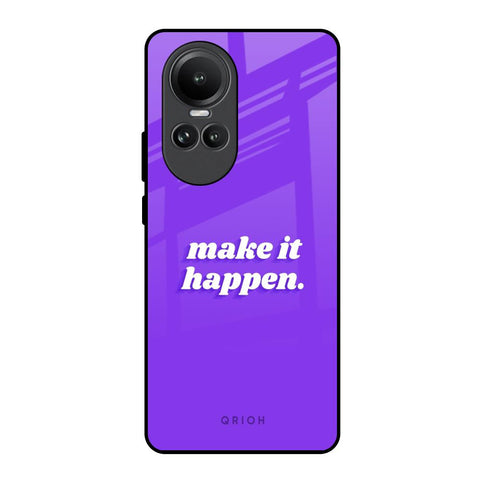 Make it Happen Oppo Reno10 5G Glass Back Cover Online