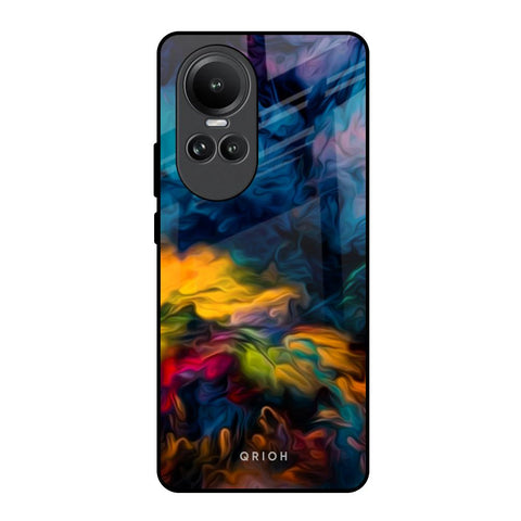 Multicolor Oil Painting Oppo Reno10 5G Glass Back Cover Online