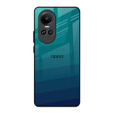 Green Triangle Pattern Oppo Reno10 5G Glass Back Cover Online