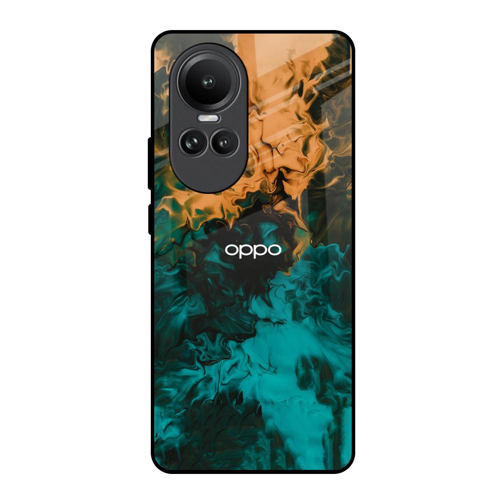 Watercolor Wave Oppo Reno10 5G Glass Back Cover Online