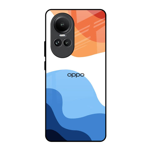 Wavy Color Pattern Oppo Reno10 5G Glass Back Cover Online