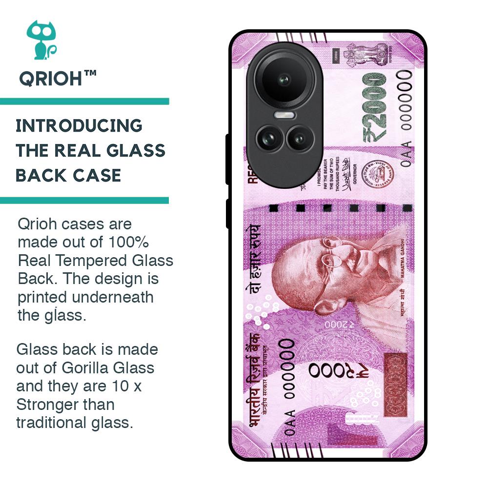 Stock Out Currency Glass Case for Oppo Reno10 5G
