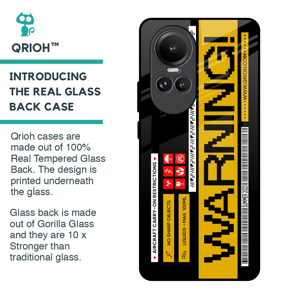 Aircraft Warning Glass Case for Oppo Reno10 5G