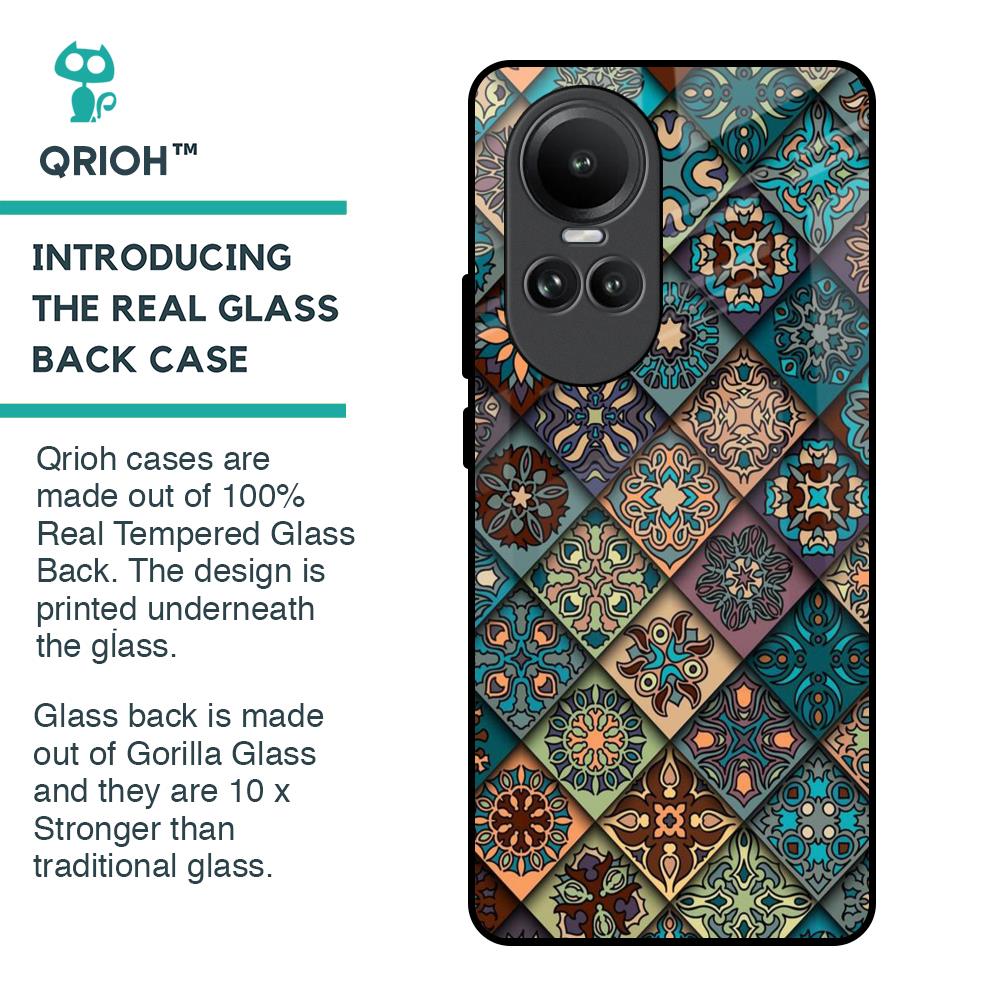 Retro Art Glass Case for Oppo Reno10 5G