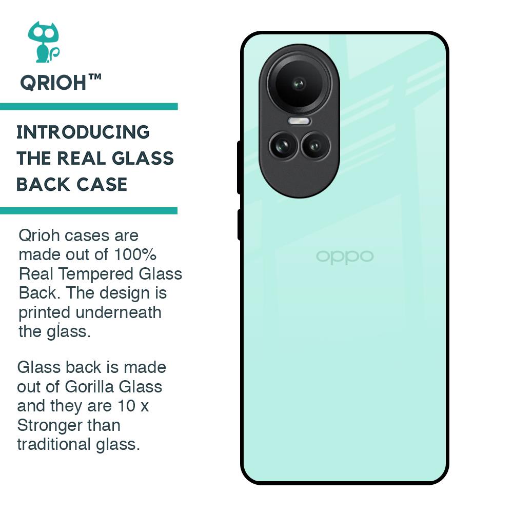 Teal Glass Case for Oppo Reno10 5G