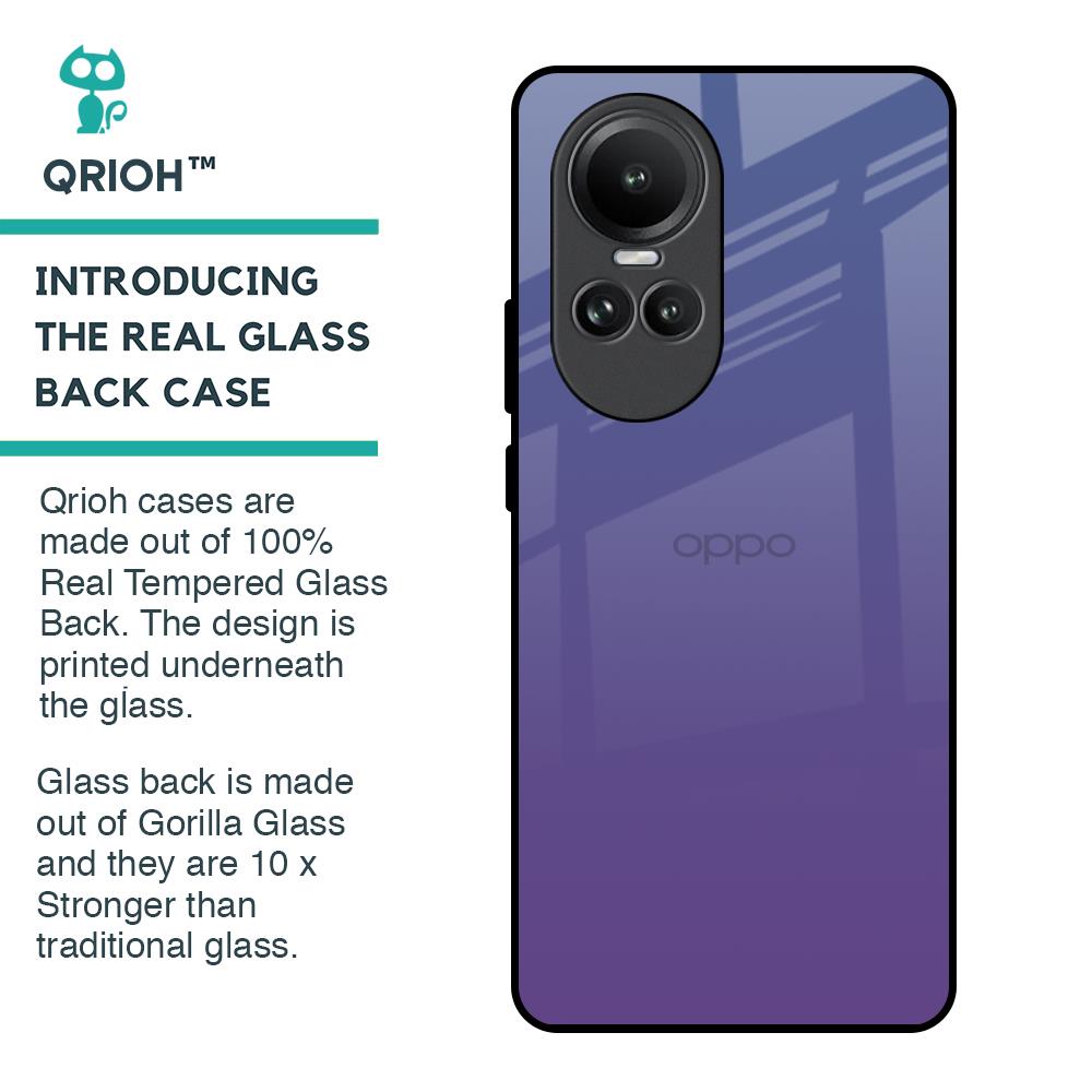 Indigo Pastel Glass Case For Oppo Reno10 5G