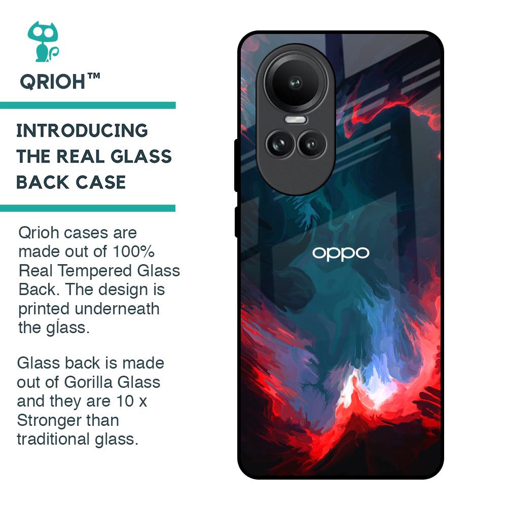 Brush Art Glass Case For Oppo Reno10 5G