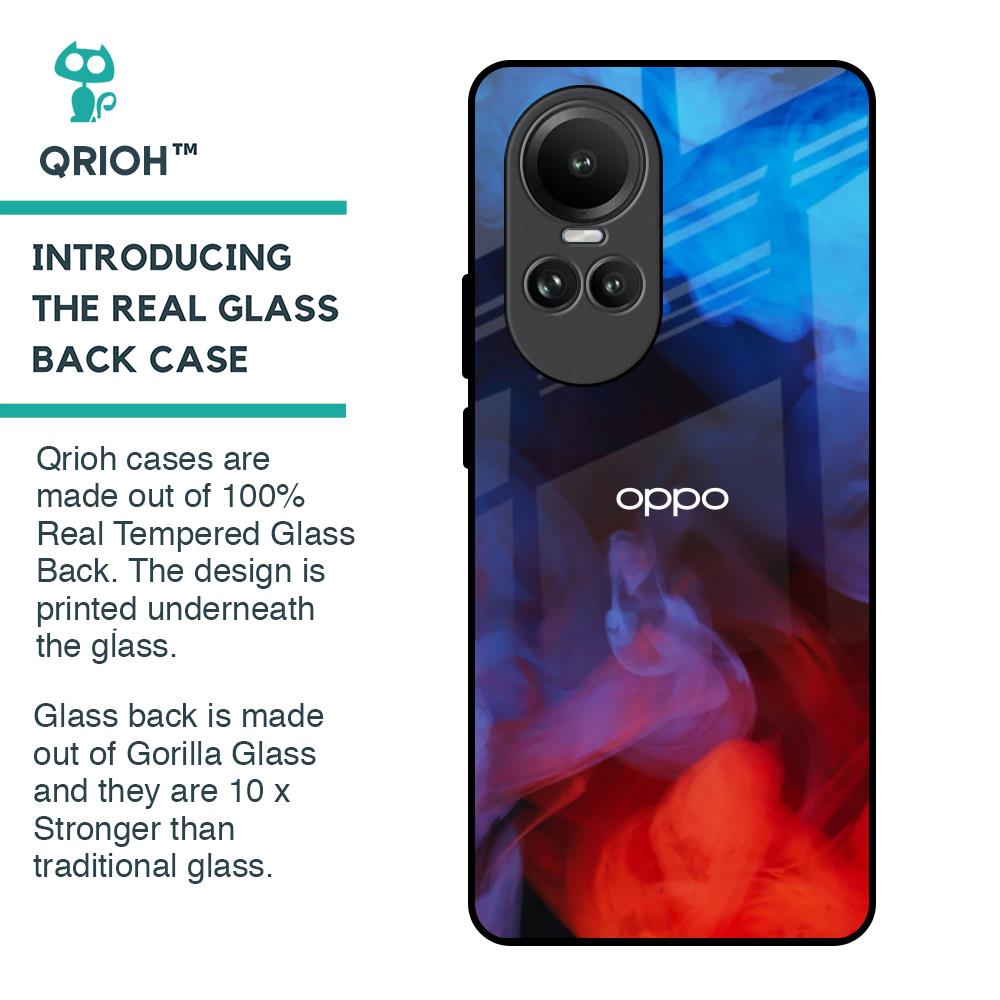 Dim Smoke Glass Case for Oppo Reno10 5G