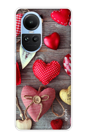 Valentine Hearts Oppo Reno10 5G Back Cover