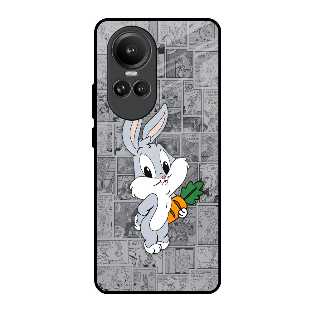 Cute Baby Bunny Oppo Reno10 Pro 5G Glass Back Cover Online