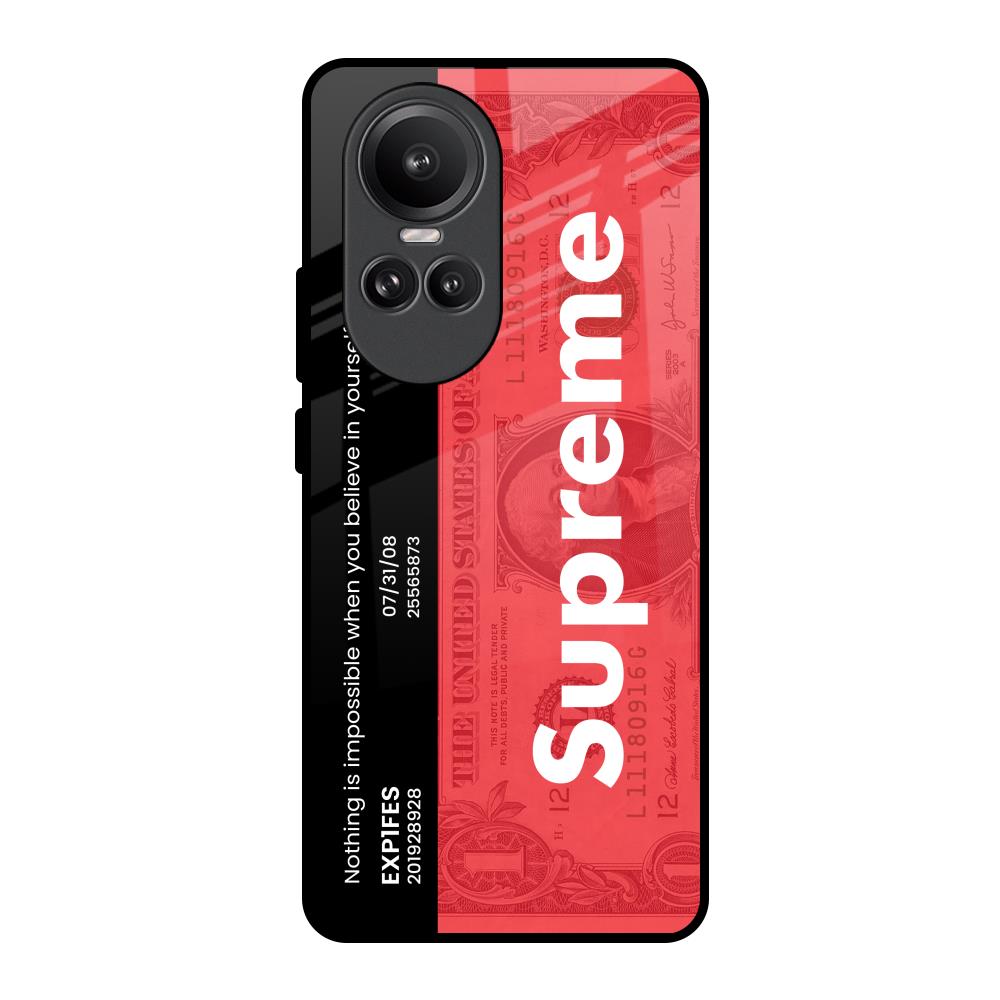 Supreme Ticket Oppo Reno10 Pro 5G Glass Back Cover Online