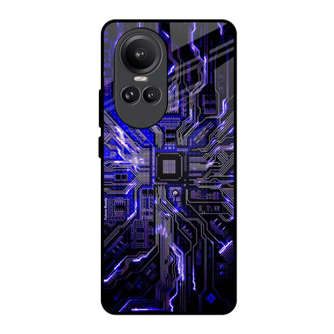 Techno Color Pattern Oppo Reno10 Pro 5G Glass Back Cover Online