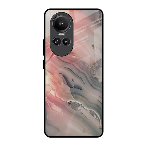 Pink And Grey Marble Oppo Reno10 Pro 5G Glass Back Cover Online