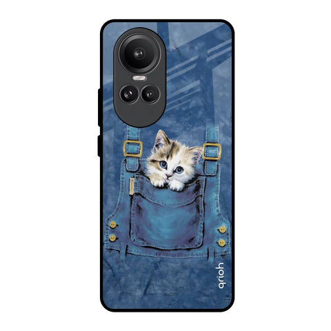 Kitty In Pocket Oppo Reno10 Pro 5G Glass Back Cover Online