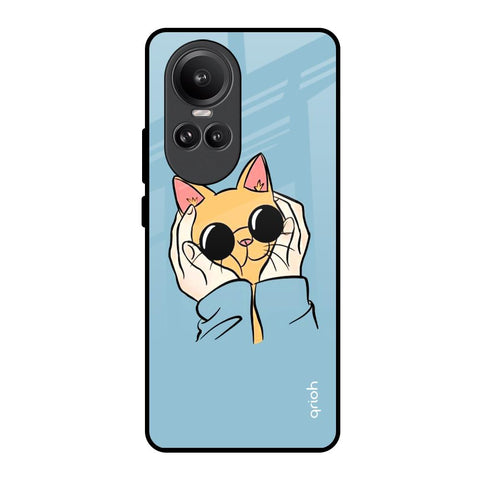 Adorable Cute Kitty Oppo Reno10 Pro 5G Glass Back Cover Online