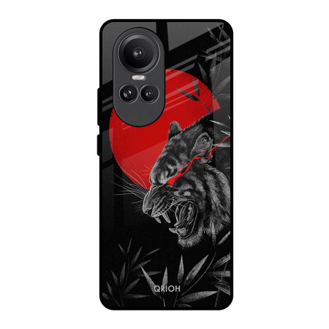 Red Moon Tiger Oppo Reno10 Pro 5G Glass Back Cover Online
