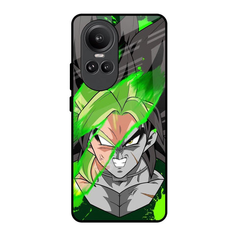 Anime Green Splash Oppo Reno10 Pro 5G Glass Back Cover Online