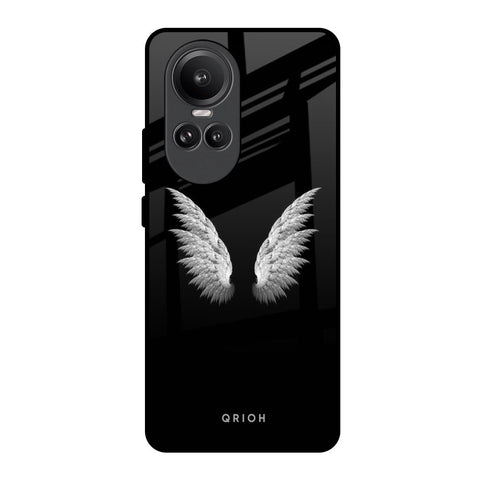 White Angel Wings Oppo Reno10 Pro 5G Glass Back Cover Online