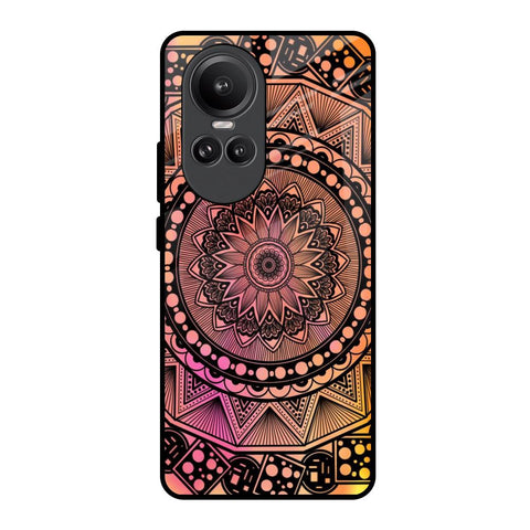 Floral Mandala Oppo Reno10 Pro 5G Glass Back Cover Online