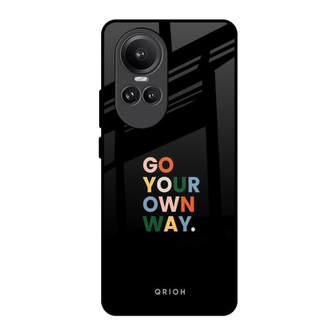 Go Your Own Way Oppo Reno10 Pro 5G Glass Back Cover Online