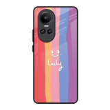 Lucky Abstract Oppo Reno10 Pro 5G Glass Back Cover Online