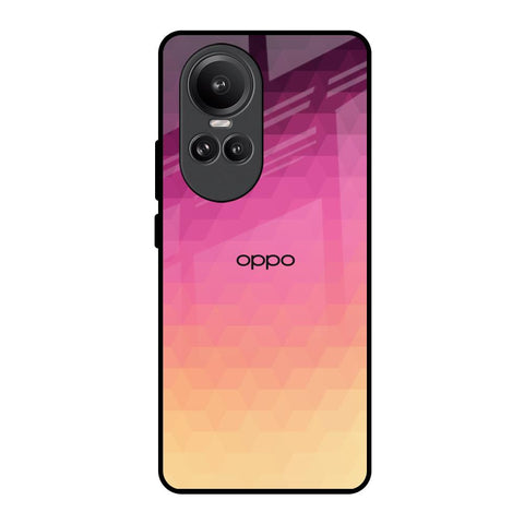 Geometric Pink Diamond Oppo Reno10 Pro 5G Glass Back Cover Online