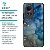 Blue Cool Marble Glass Case for Oppo Reno10 Pro 5G