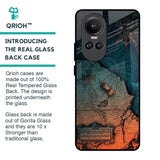 Geographical Map Glass Case for Oppo Reno10 Pro 5G