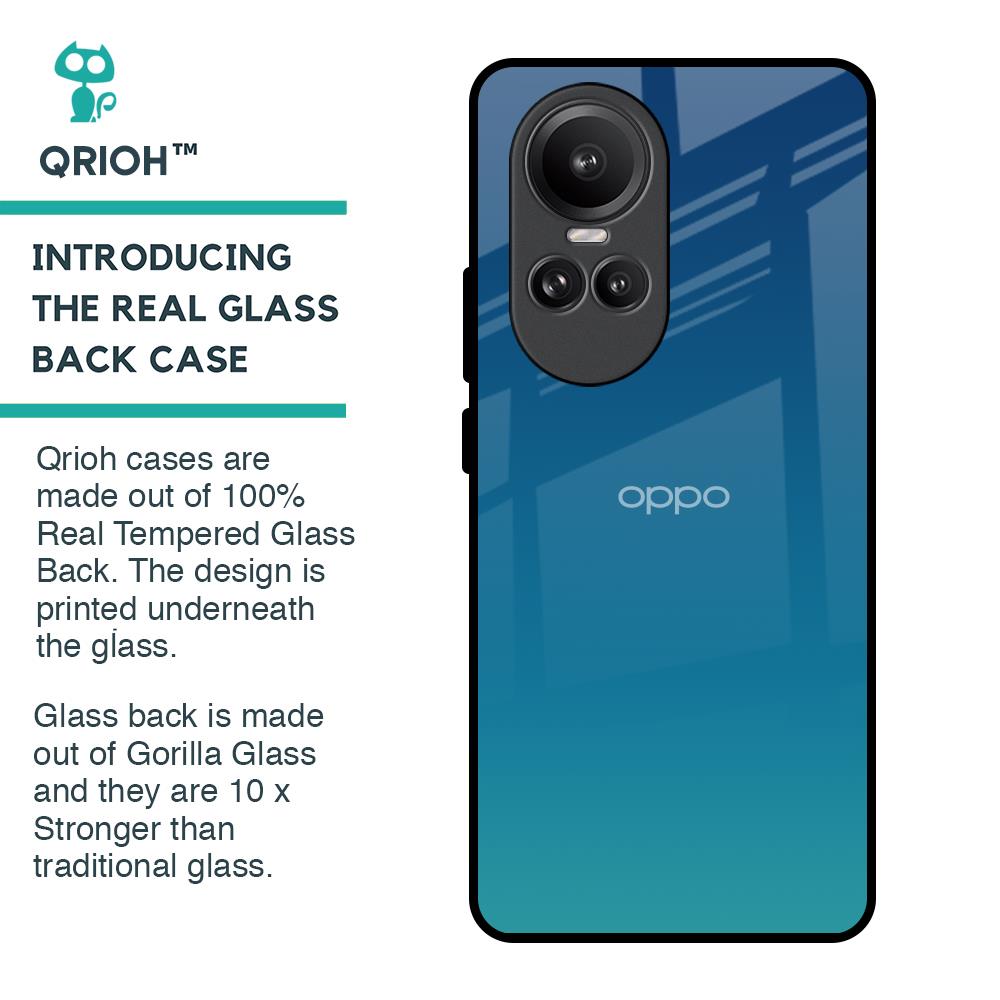 Celestial Blue Glass Case For Oppo Reno10 Pro 5G