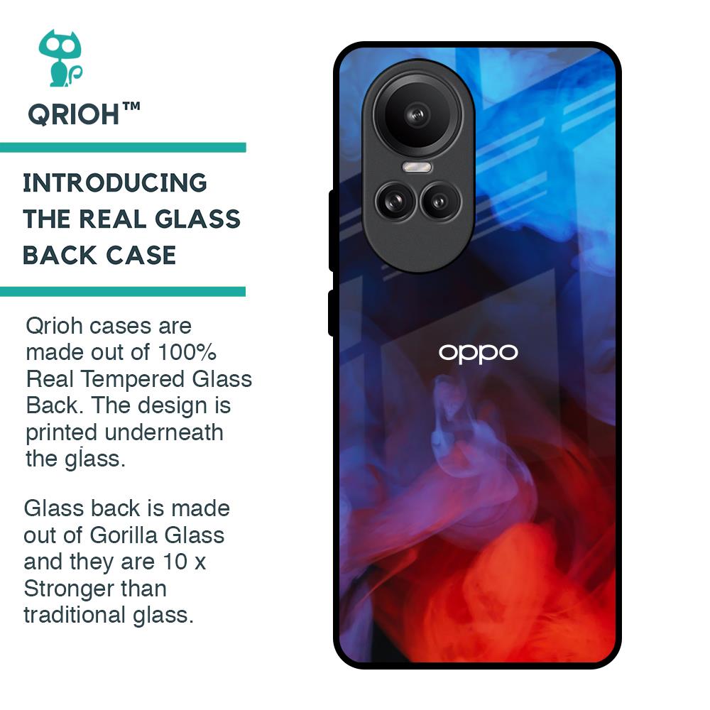 Dim Smoke Glass Case for Oppo Reno10 Pro 5G
