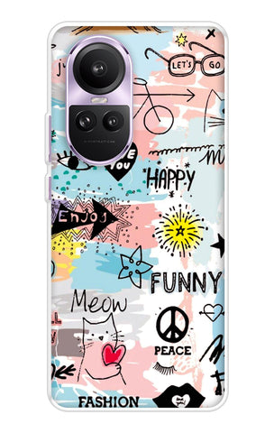 Happy Doodle Oppo Reno10 Pro 5G Back Cover