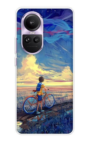 Riding Bicycle to Dreamland Oppo Reno10 Pro 5G Back Cover