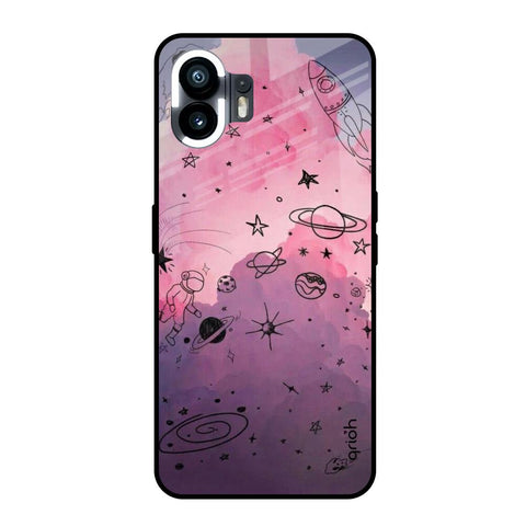 Space Doodles Nothing Phone 2 Glass Back Cover Online