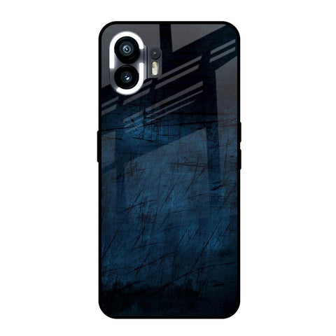 Dark Blue Grunge Nothing Phone 2 Glass Back Cover Online