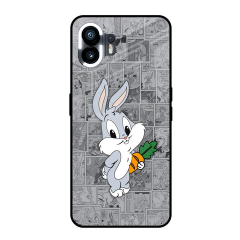 Cute Baby Bunny Nothing Phone 2 Glass Back Cover Online