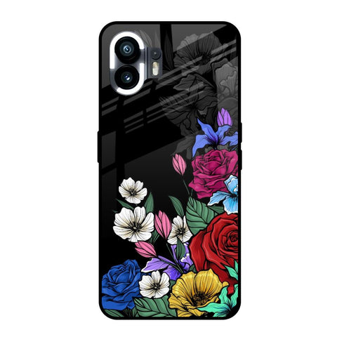 Rose Flower Bunch Art Nothing Phone 2 Glass Back Cover Online