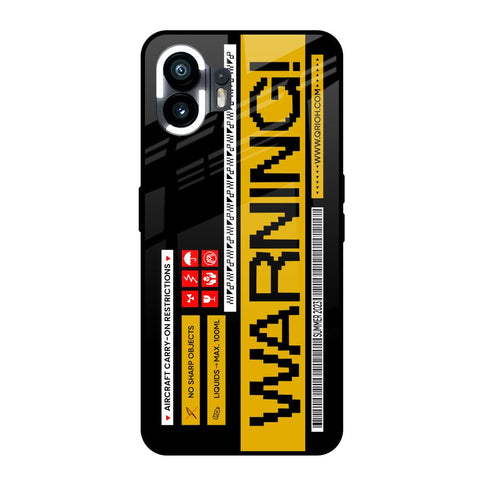 Aircraft Warning Nothing Phone 2 Glass Back Cover Online