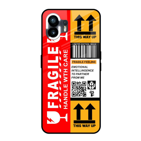 Handle With Care Nothing Phone 2 Glass Back Cover Online