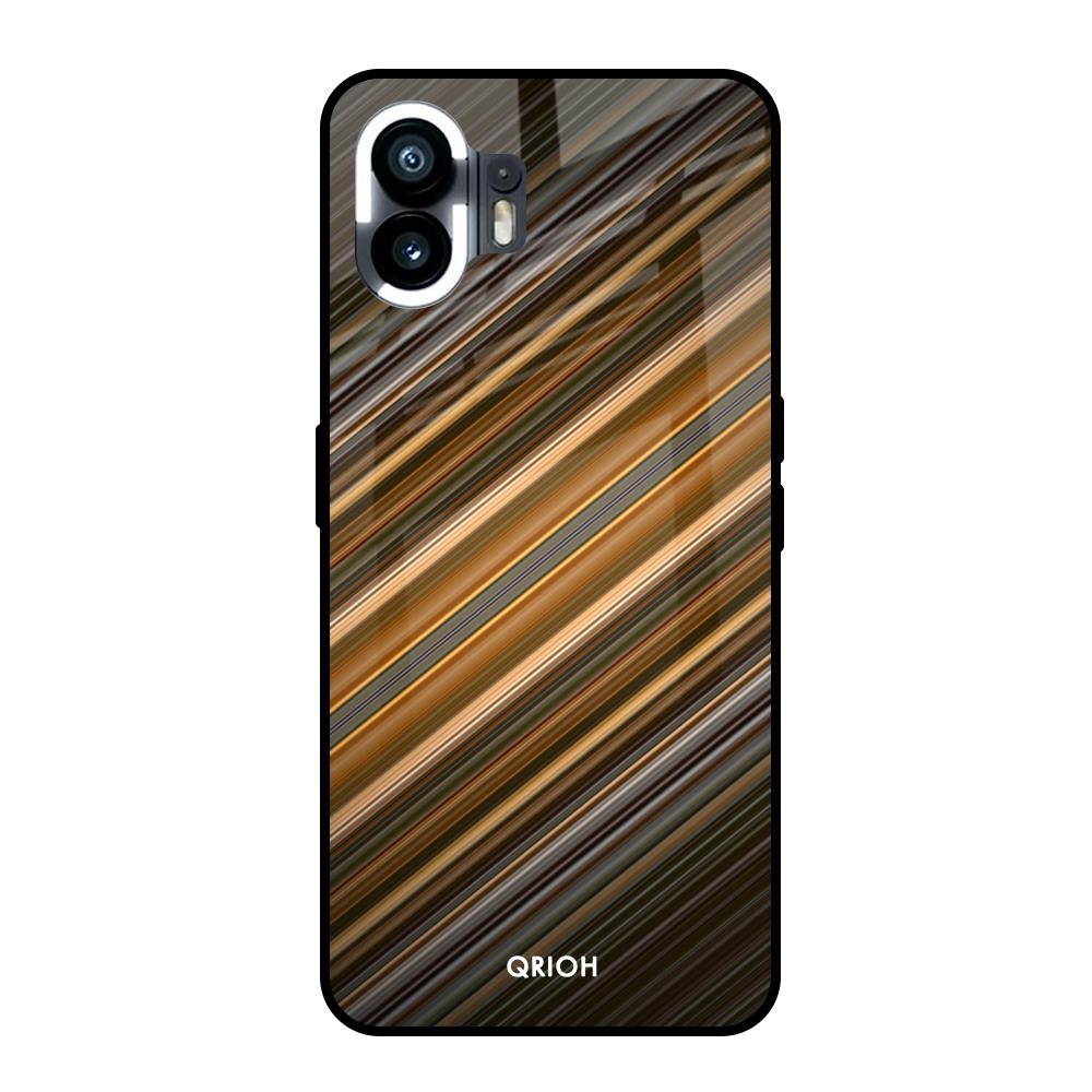 Diagonal Slash Pattern Nothing Phone 2 Glass Back Cover Online