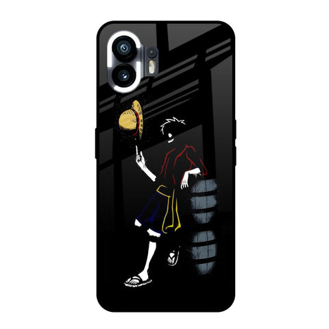 Luffy Line Art Nothing Phone 2 Glass Back Cover Online